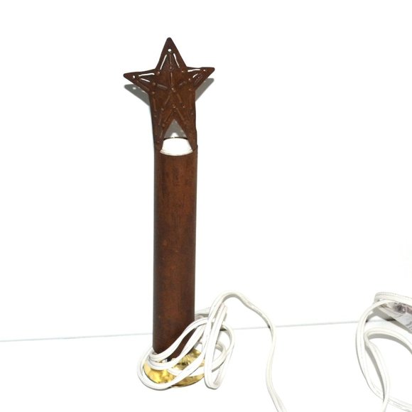 6 Pieces American Decor Set Candle Covers Stars Vintage Look Home And Ho… - Picture 10 of 10